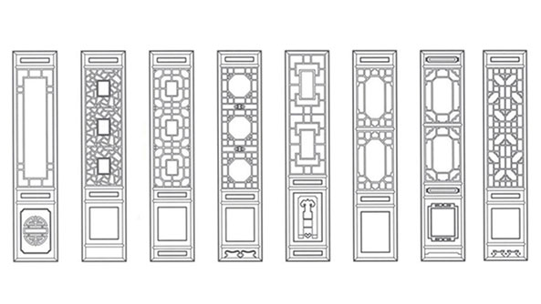 广西喜迎门中式花格CAD设计图样式大全