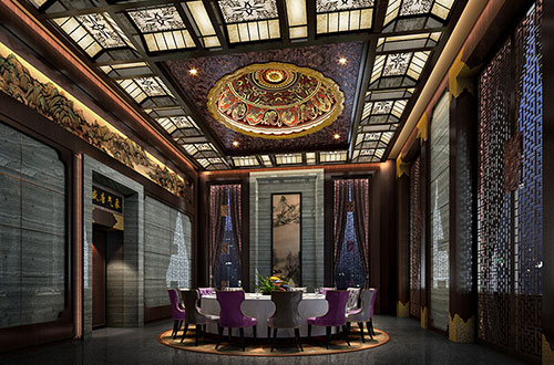 广西低调奢华的新中式酒店设计效果图