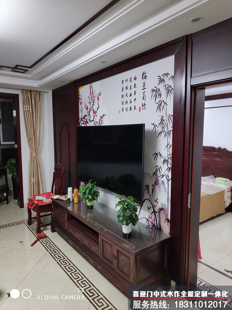 中式电视柜图片