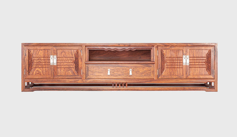 广西刺猬紫檀电视柜低柜现代中式全实木电视柜客厅高低柜