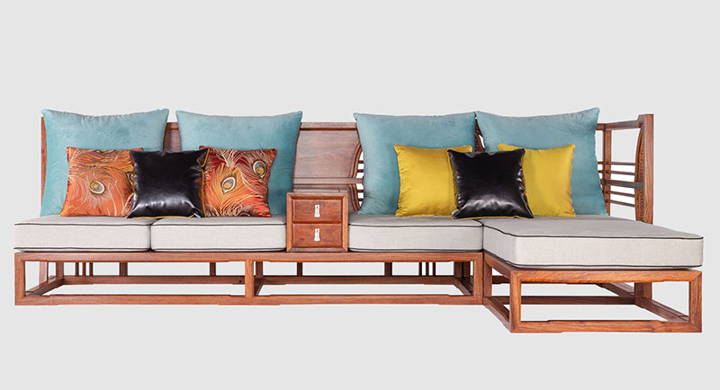 广西中式家居装修实木沙发组合家具效果图